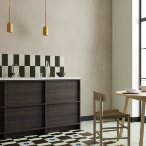 Μοτίβο Square Orange της συλλογής Mattonelle Margherita σε γρανιτοπλακάκι Mutina