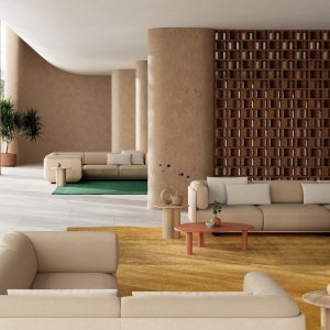 Κάθισμα lounge Shaal σε χώρο συνεργατικής εργασίας