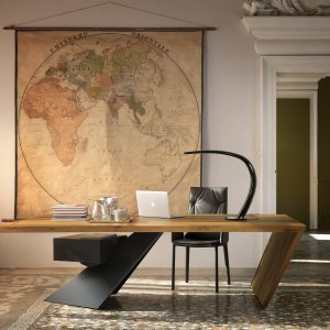 Nasdaq σε καρυδιά Canaletto με πόδι graphite