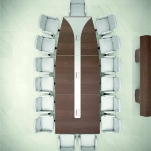 Διευθυντικό γραφείο iSixty Luxury σε χρυσό δέρμα με φράξο silicio
