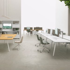 Τραπεζοειδής μετόπη κάτω από γραφείο E-Place