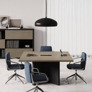Σύνθεση συσκέψεων Elite 560 cm με επιθεωρήσιμη κολόνα καλωδίων