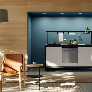 Kitchenette Fluido από τη Martex σε στεγασμένη βεράντα