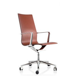 Kuna Chair σε μαύρο δέρμα