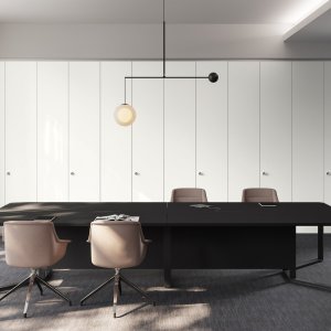 Λεπτομέρεια του χρωμιωμένου ποδιού I-Meet 70 x 20 mm με ρυθμιζόμενο πέλμα