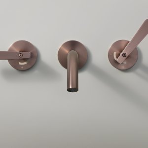 Lutezia της Cea Design, θερμοστατικό σετ για το χείλος της μπανιέρας
