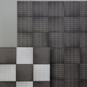 Δάπεδο μπάνιου σε Aurore Light Grey με αρμούς 2 mm