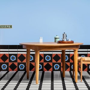 Μισό πλακάκι Parallel Black 10,1×20,5 από τη συλλογή Mattonelle Margherita