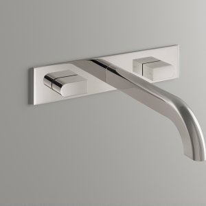 Μπαταρίες design Sixty της CEA Design σε Black Ivory με μαρμάρινο νιπτήρα