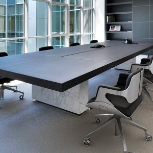 Τραπέζι συνεδριάσεων Asymmetrical Meeting της Tecno με ασύμμετρη επιφάνεια