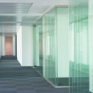 Συμπαγές διαχωριστικό W80 με πάνελ δρυός