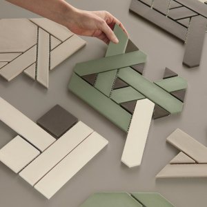 Τοίχος υποδοχής ντυμένος με Weaving της Mutina